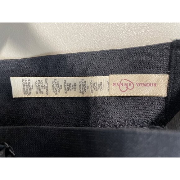 Rhonda Shear 2 Pack Molded Cup Bra with Wrap Back Size Large Black Beige 582.9 - Picture 5 of 9